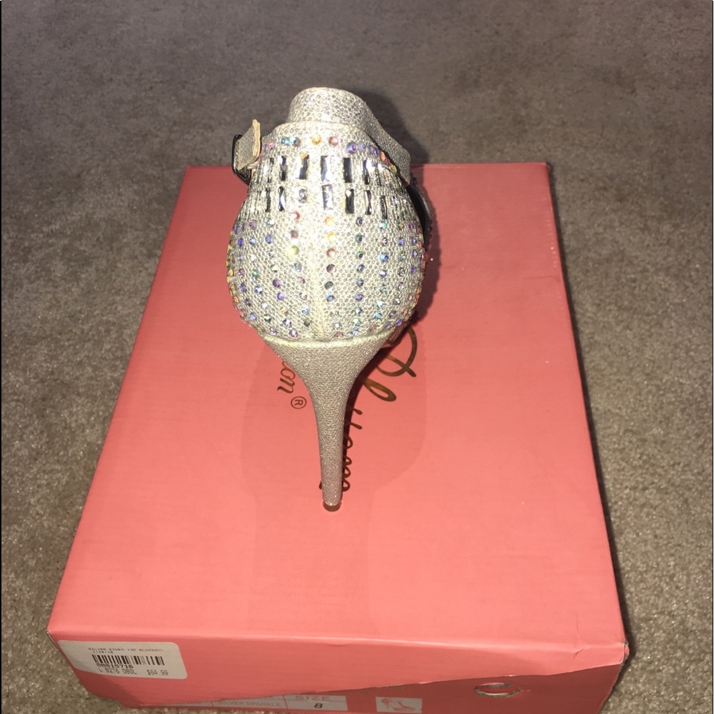 Silver Prom Heels - Picture 4 of 7